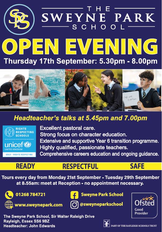 Sweyne Park School Open Evening